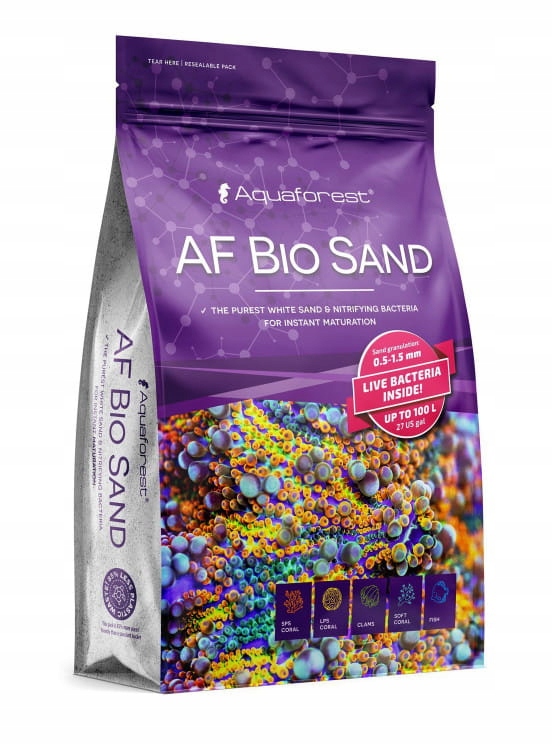 Levně Aquaforest Bio Sand 7,5kg živý mořský písek do akvária