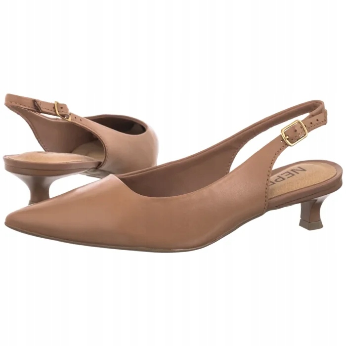 Dámské lodičky na podpatku Nepeke Brano Mocha Mousse Hnědé