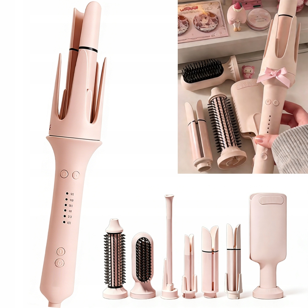 Automatyczna Ceramiczna Prostownica Lokówka Suszarka Zestaw Do Włosów 7W1