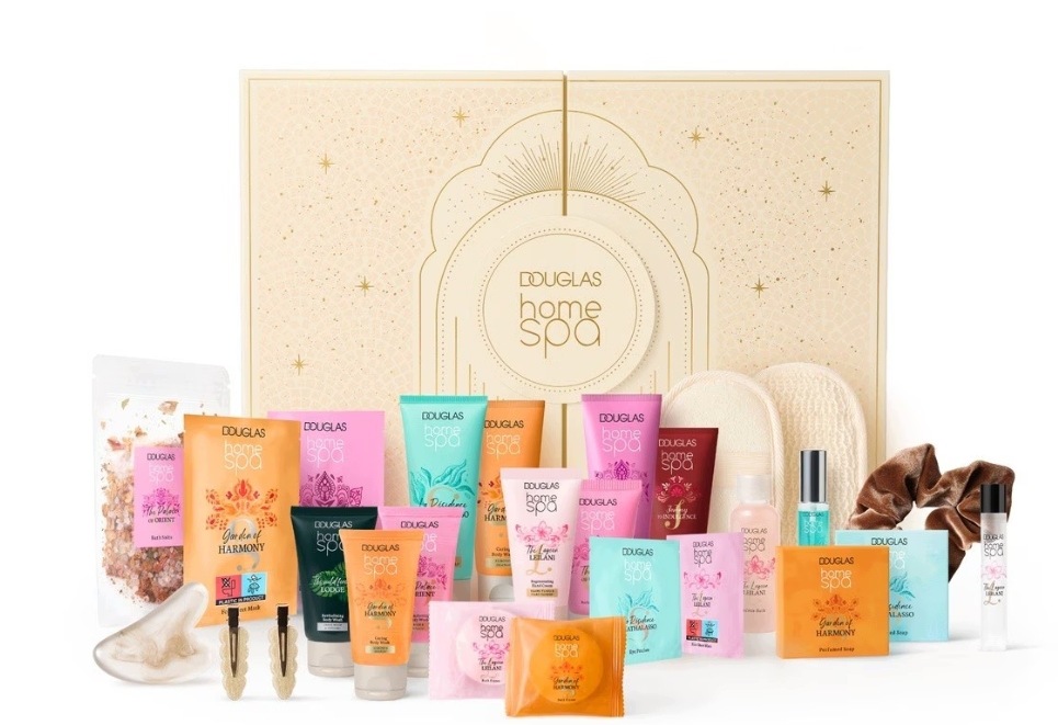 Адвент-календарь Douglas Home Spa, 24 средства и аксессуара для домашнего спа — фото 2