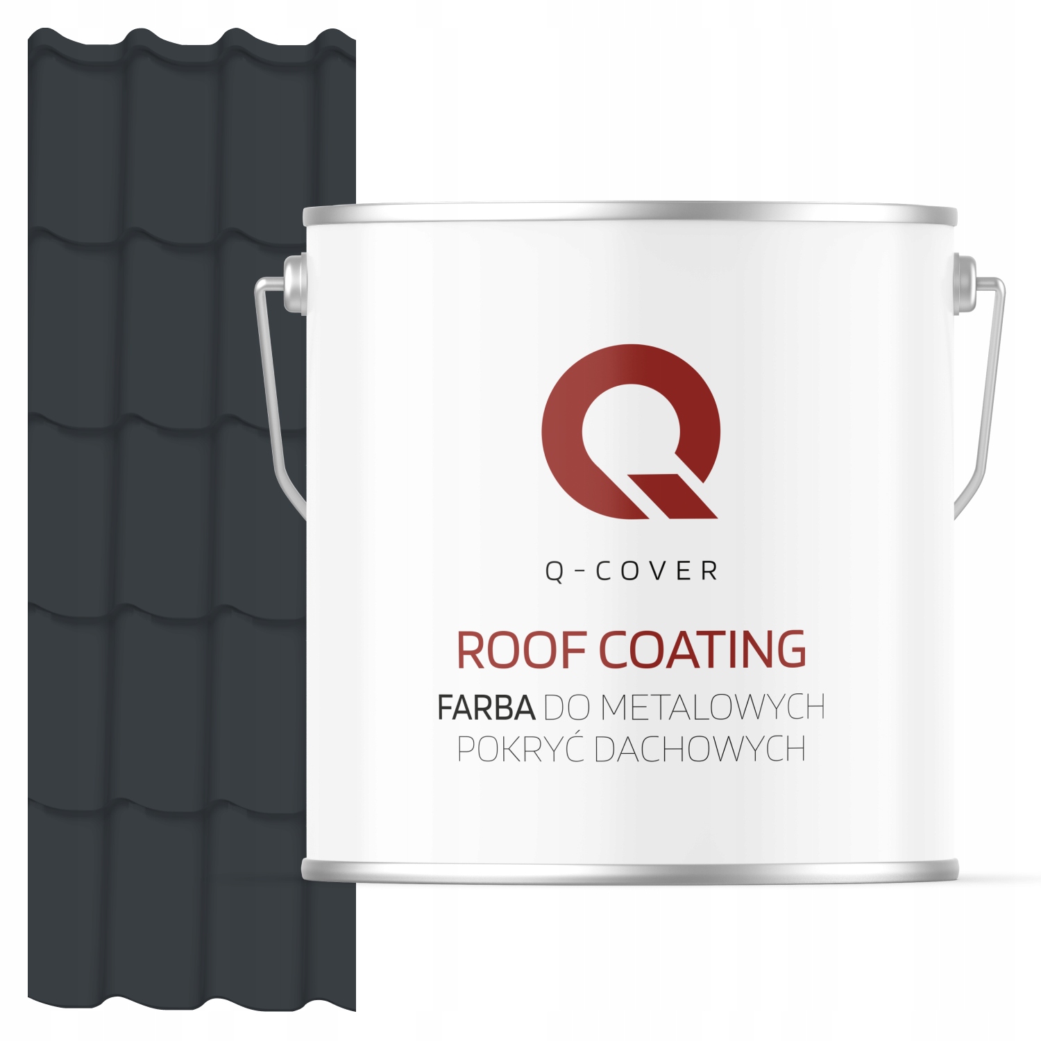 Farba Na Kovové Strechy Z Pozinkovanej Ocele Antracitová Ral 7016 5 L Saténová