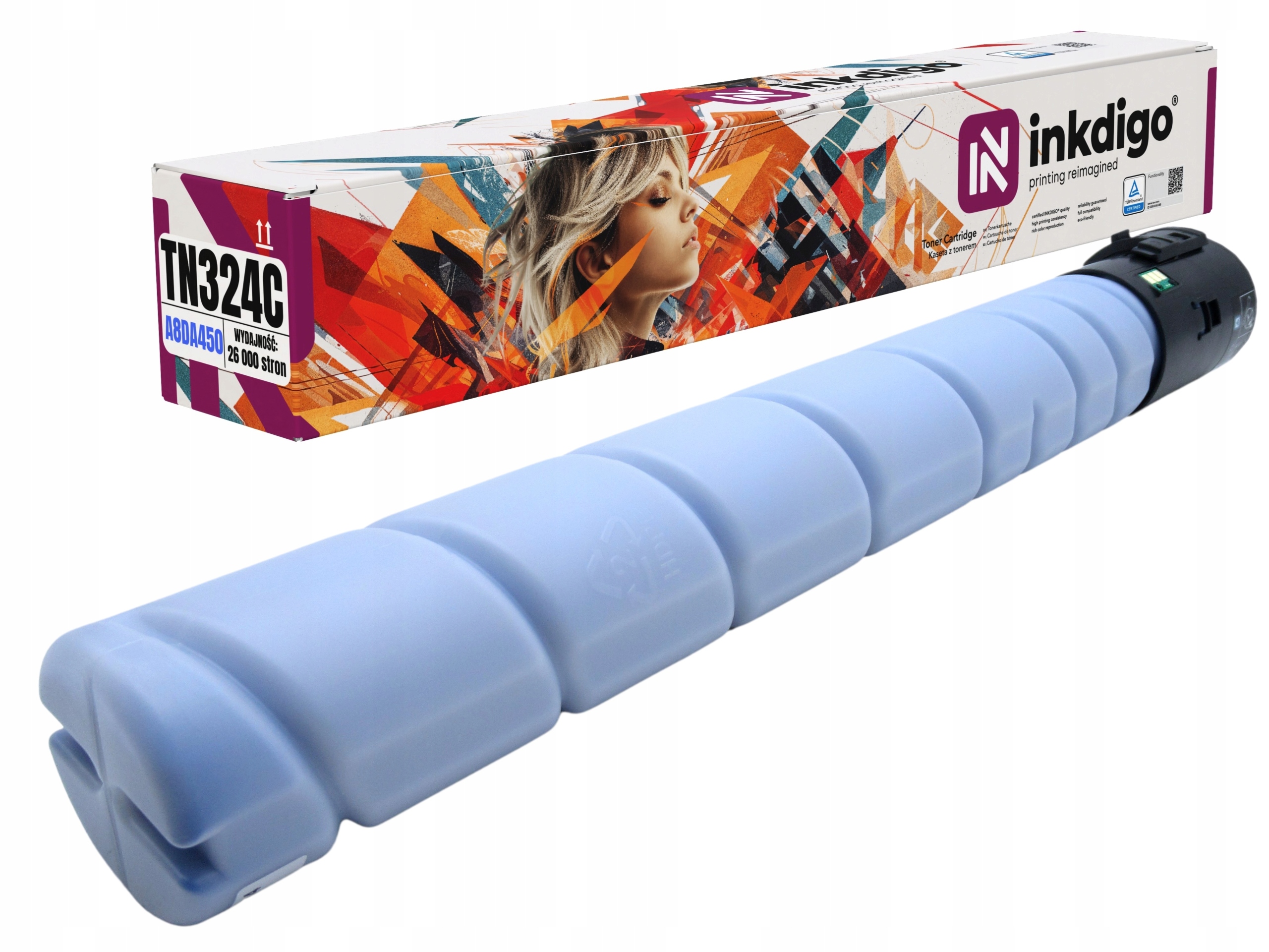 Toner TN324C Azurový Minolta Bizhub C258 C308 C368