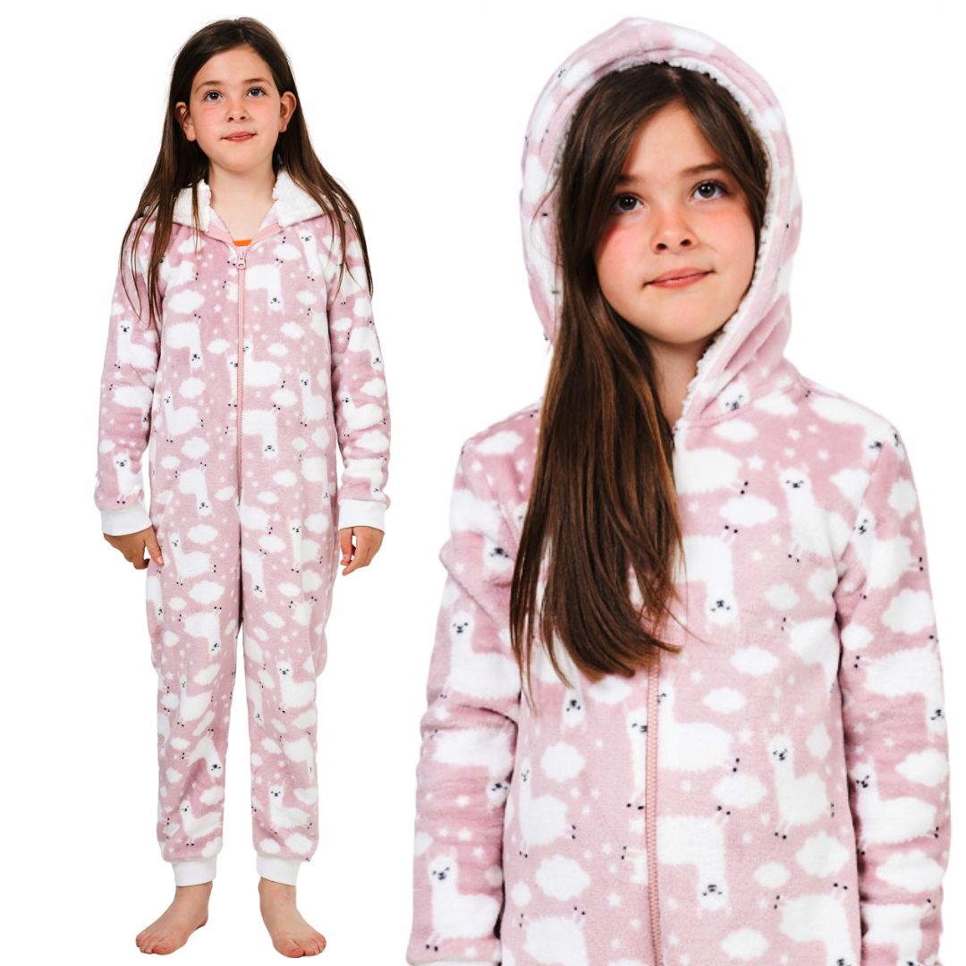 

Onesie pidżama kombinezon z kapturem Lama 9 L 134