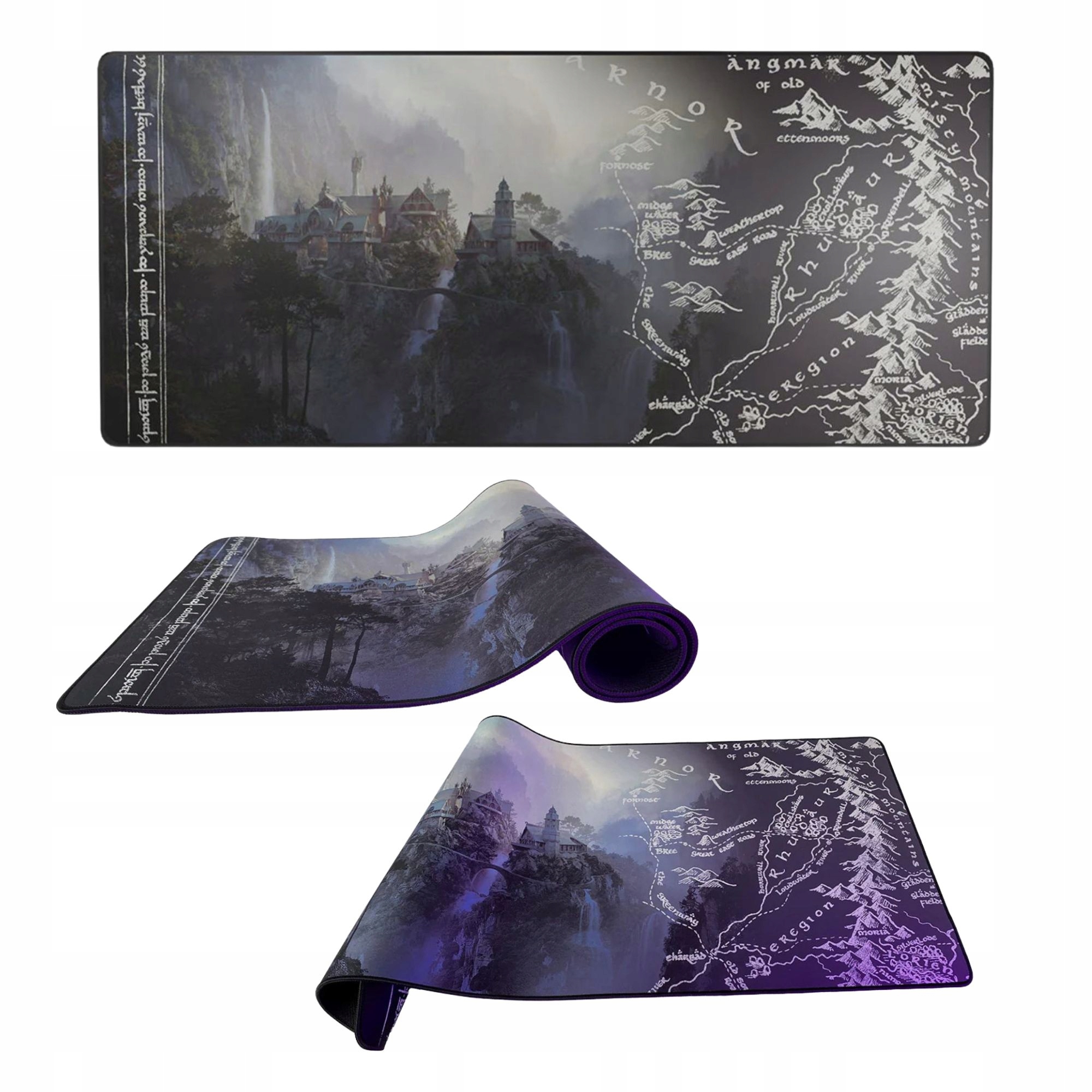 Podkładka gamingowa na biurko Lord of the Rings Lotr 90x40 cm Duża XXL