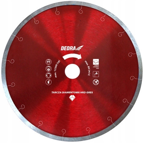 

Dedra Tarcza Diamentowa Hrd Gres 250/25,4mm H1067