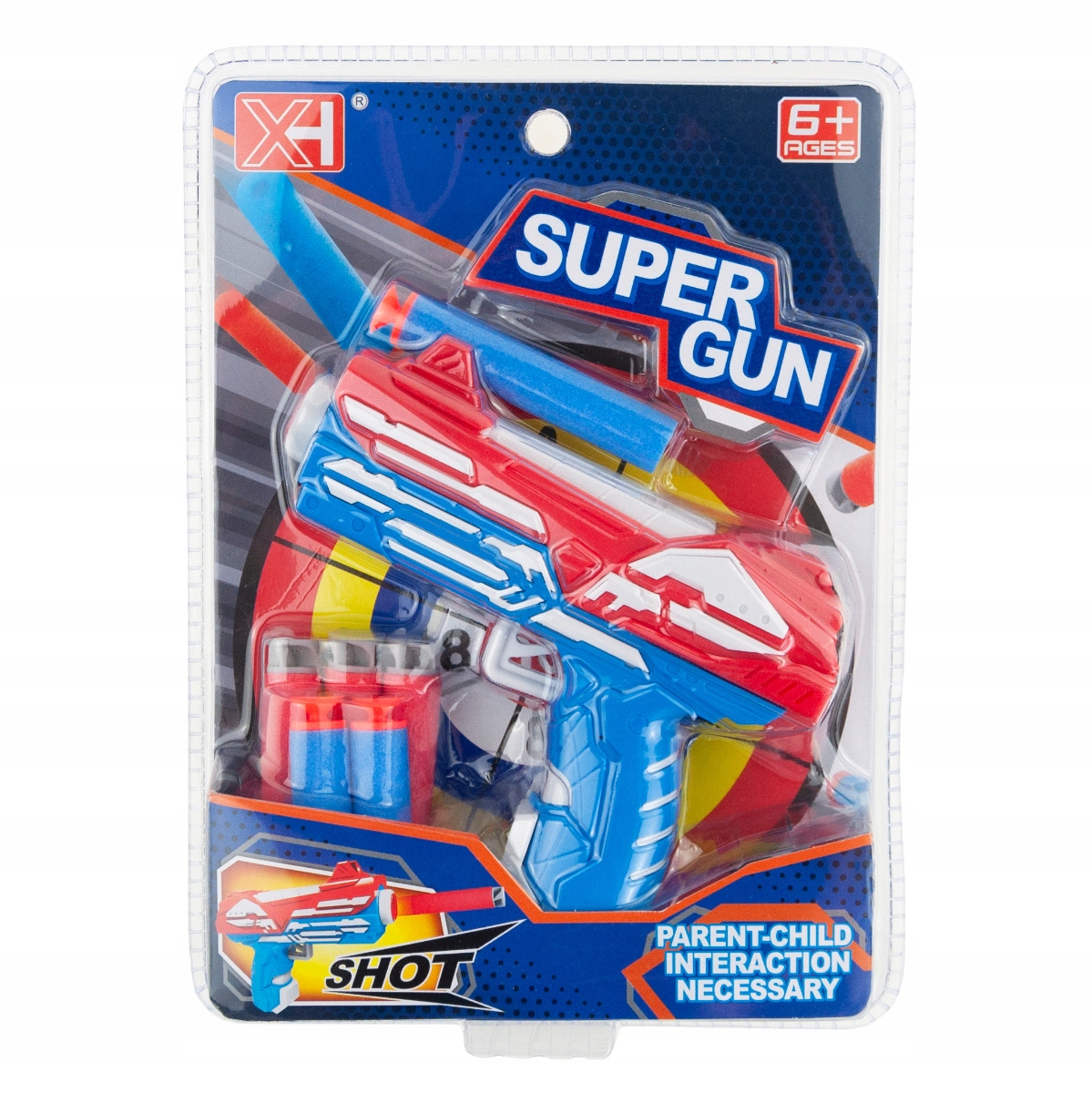 PISTOLET STRZAŁKI N-STRIKE NABOJE WYRZUTNIA STRZAŁEK PIANKA PRZYSSAWKA NERF Kolor dominujący wielokolorowy