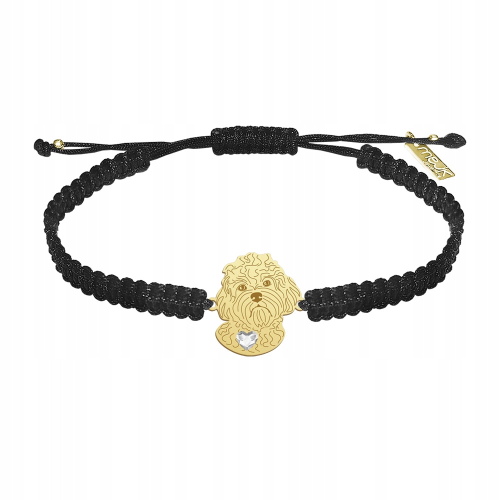 Zlatý náramek Cavapoo 925 Dárek Šperky Žena Makramé Gravírování