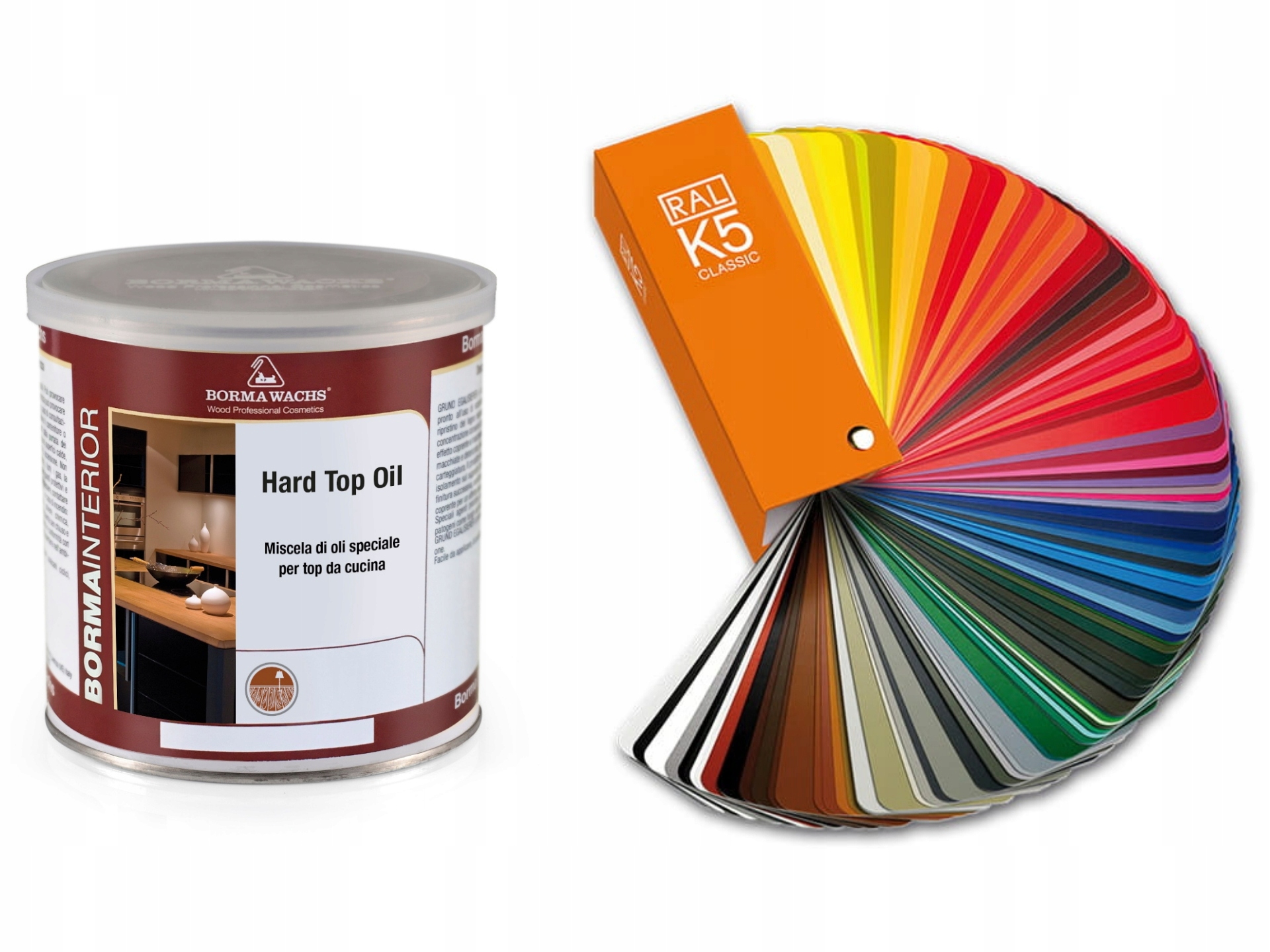 Olej Na Desky A Dřevěný Nábytek S Barevným Odstínem, Vzorník Ral 750 ml