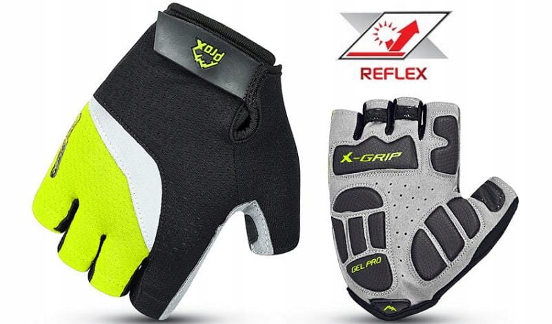 Prox Rękawiczki krótkie Ultimate limonka Gel Pro Air Vent Reflex S