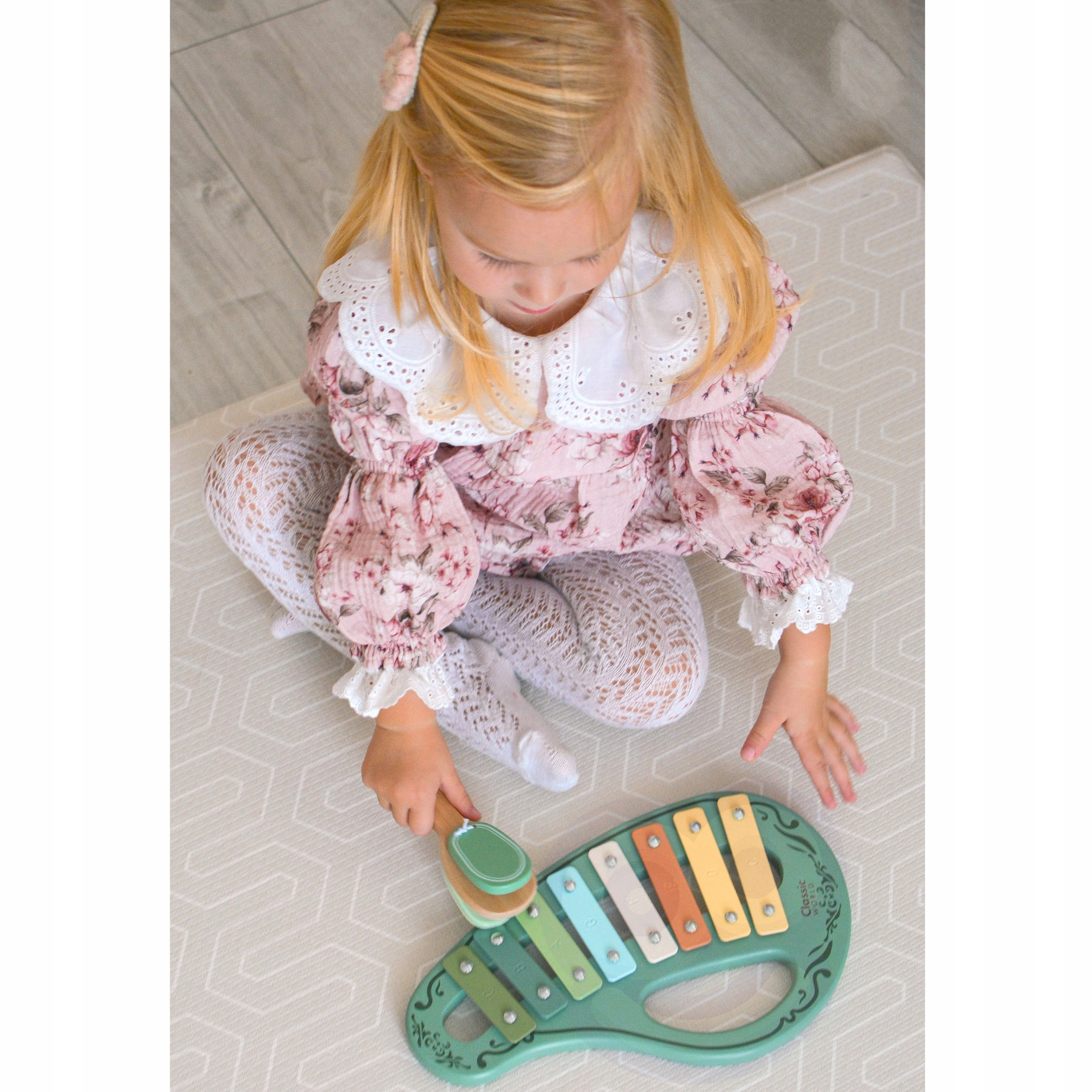 DREWNIANY DUŻY ZESTAW VINTAGE INSTRUMENTY MUZYCZNE CYMBAŁKI CLASSIC WORLD Rodzaj zestaw instrumentów