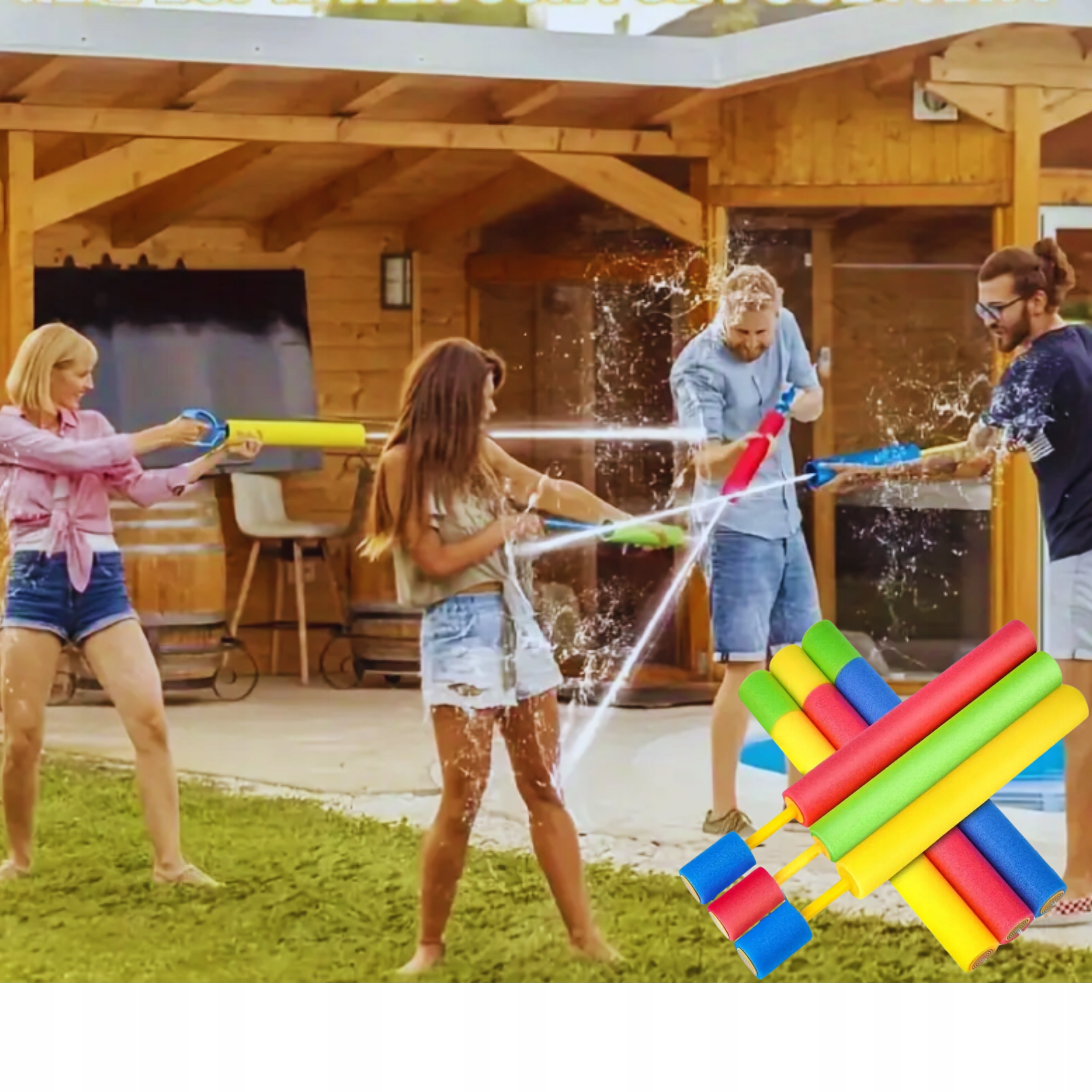 SIKAWKA POMPKA NA WODĘ PISTOLET NA BASEN TUBA DŁUGA XXL ZABAWKA WODNA POMPA Kolor wielokolorowy