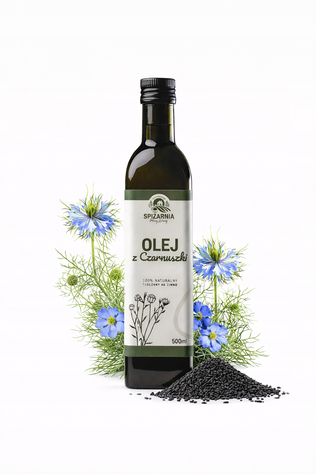 Levně Olej z černého kmínu 500 ml lisovaný za studena Přírodní, nerafinovaný Premium