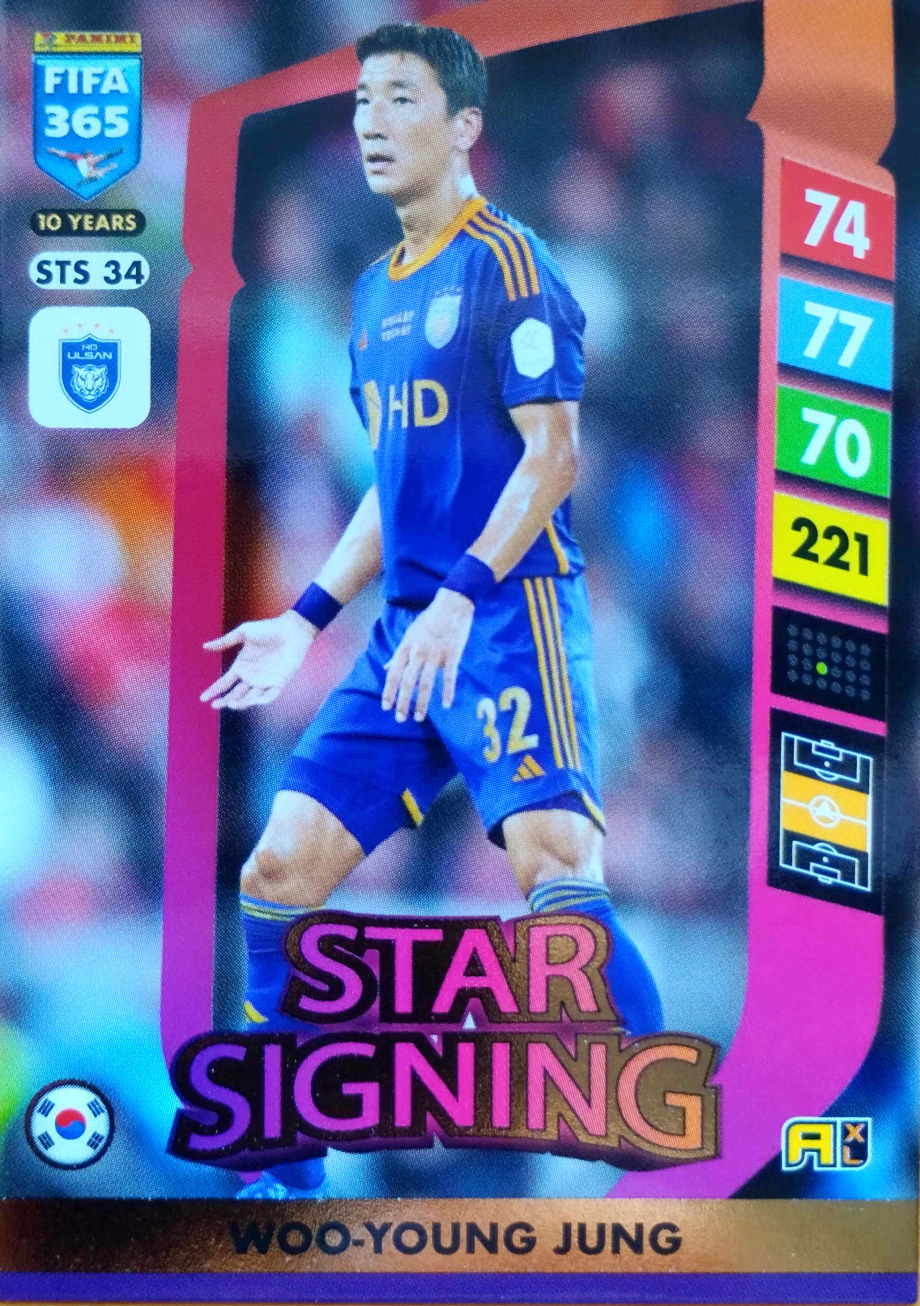 Panini Fifa 365 2025 Upgrade Star Signing Sts 34 Woo-young Jung Hd Ulsan