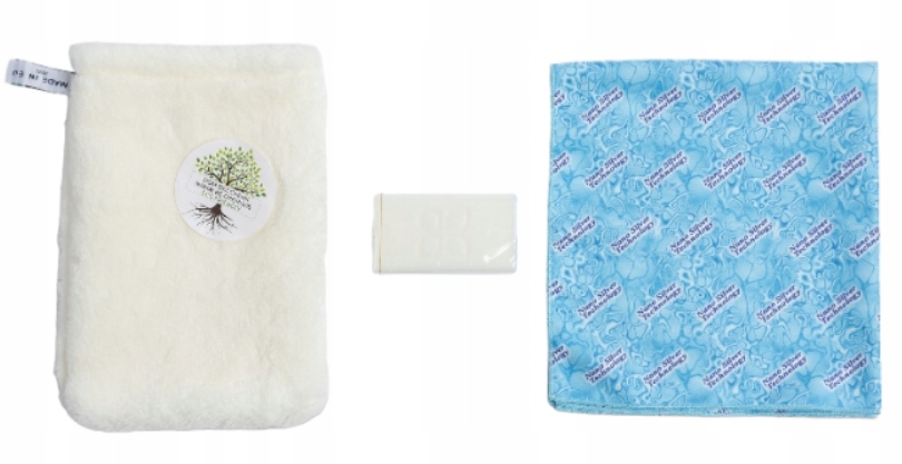 Levně Raypath Mini sada: Bílá rukavice, čistič Sunbeam, mýdlo