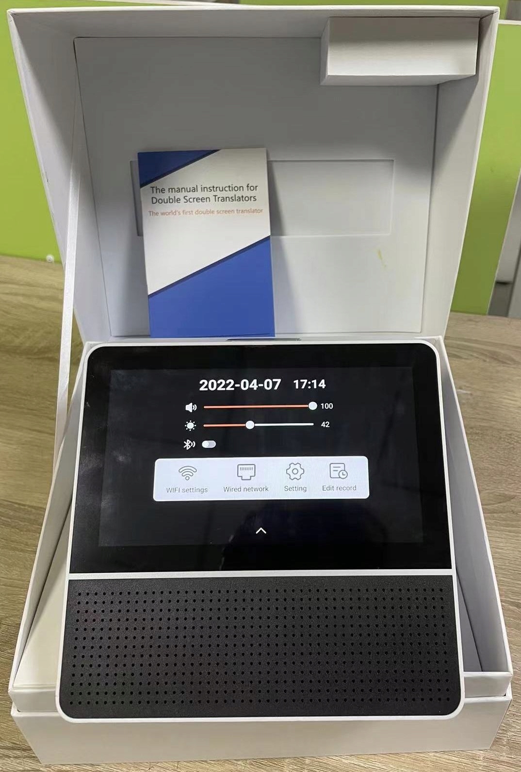 Stacjonarny translator Chipol X4 121 języków Wifi+RJ45 Model XF4