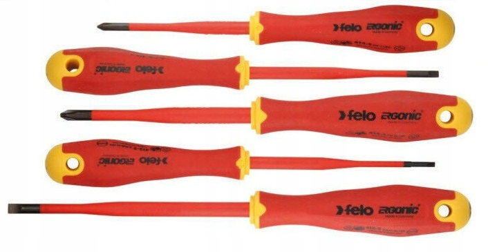 

Wkrętaki Śrubokręty Izolowane Vde 1000V 5szt Felo