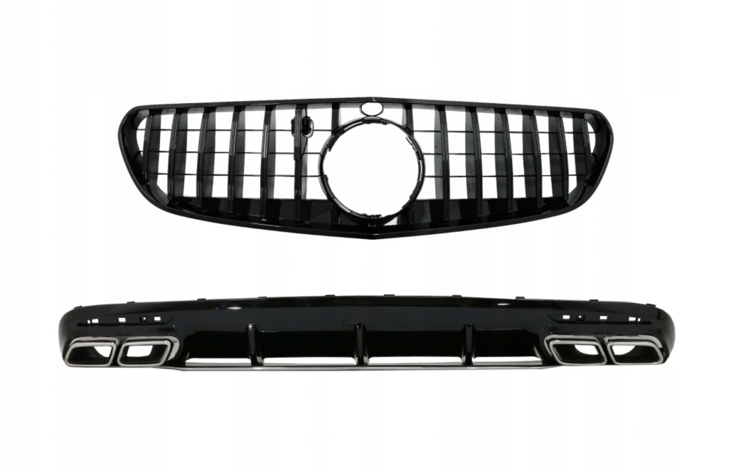 5999503/6000084 - Дифузор для Mercedes S C217 S63 GT-R look решітка