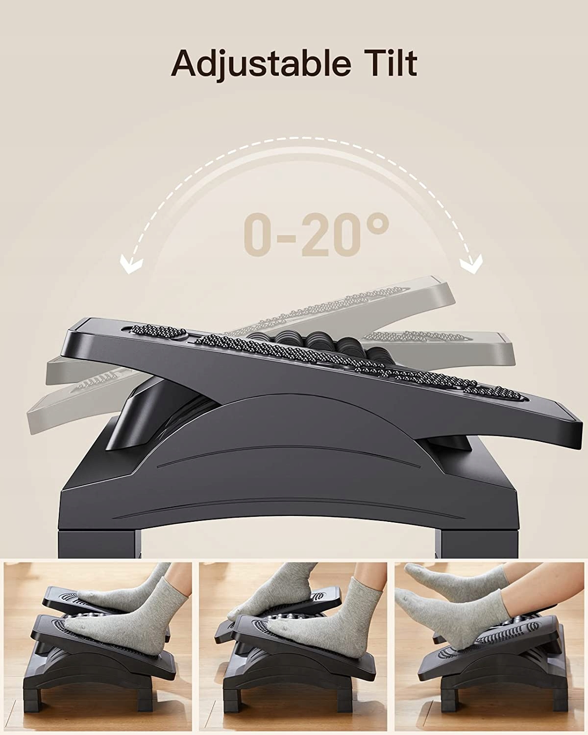 Huanuo Ergonomiczny Podnóżek Masażer Do Biura 2w1 — miniatura 14