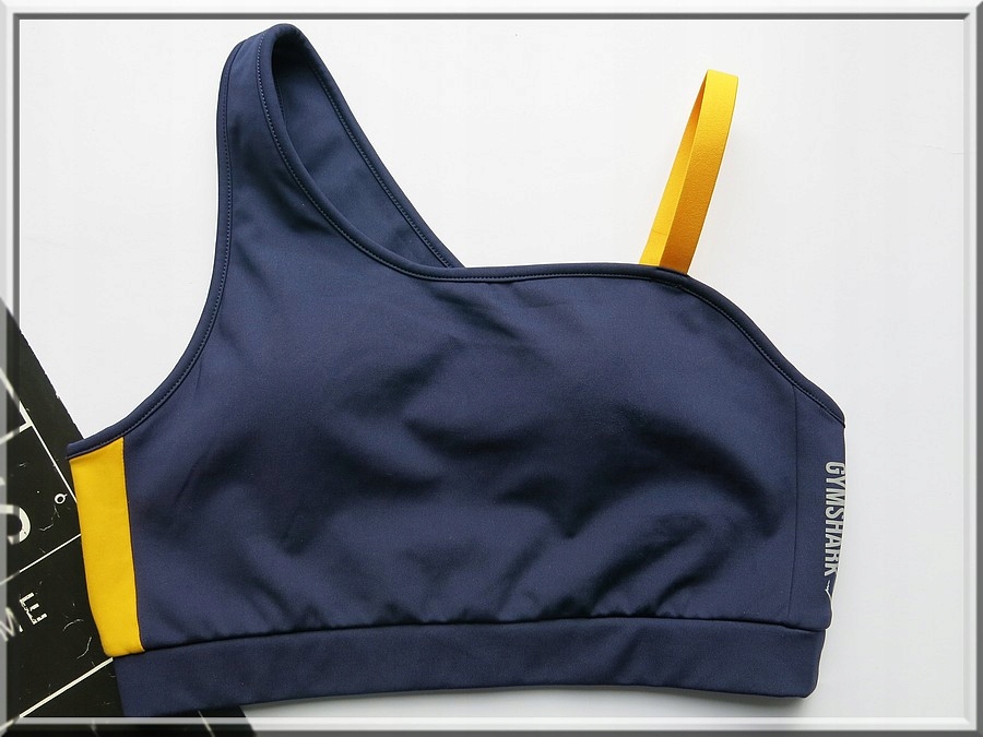700 Gymshark Asymetric top stanik sportowy Xs