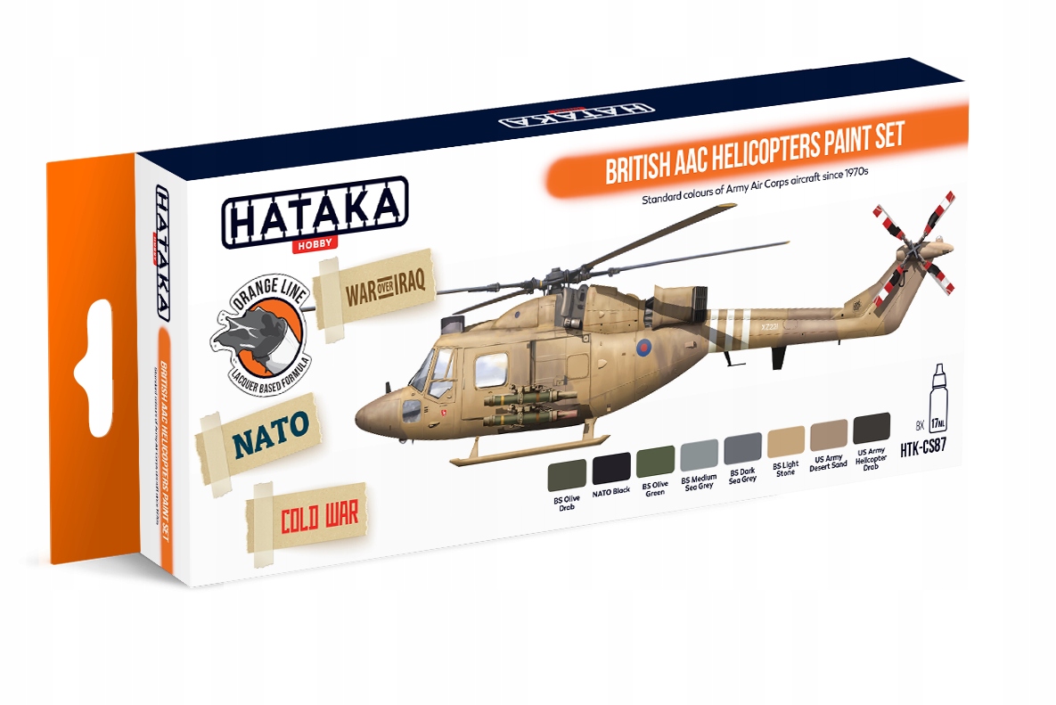 Sada barev pro britské vrtulníky Aac Hataka CS87