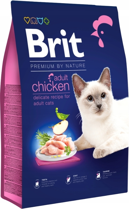 Brit Premium by Nature Adult sucha karma dla kota z kurczakiem 8 kg