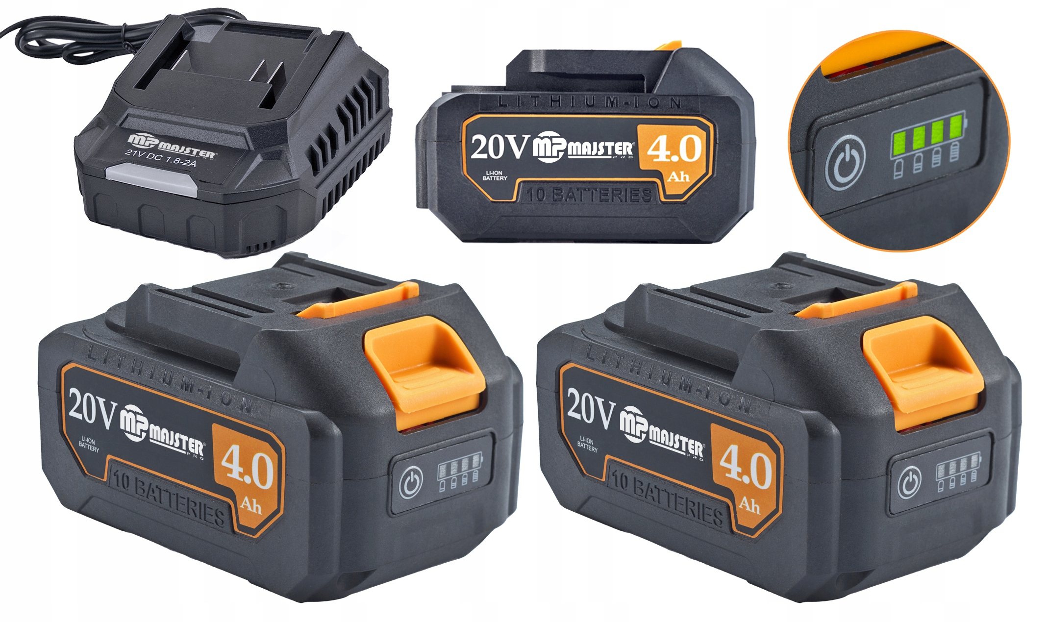 Akumulatorowa Pilarka Piła łańcuchowa elektryczna 30CM 2x4Ah MP0010 Olej