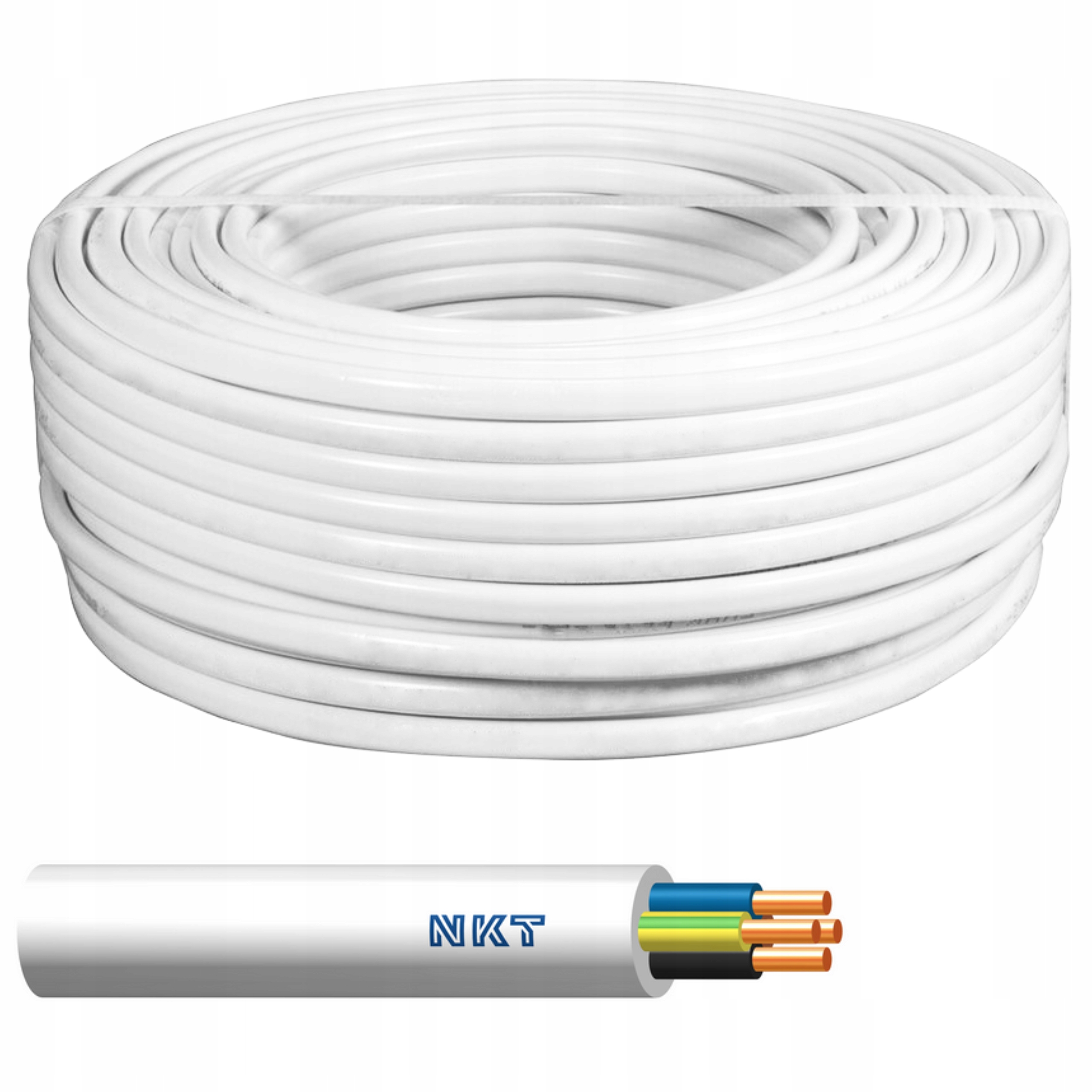 

Przewód okrągły kabel Ydy 4x1,5 żo 450/750 za metr