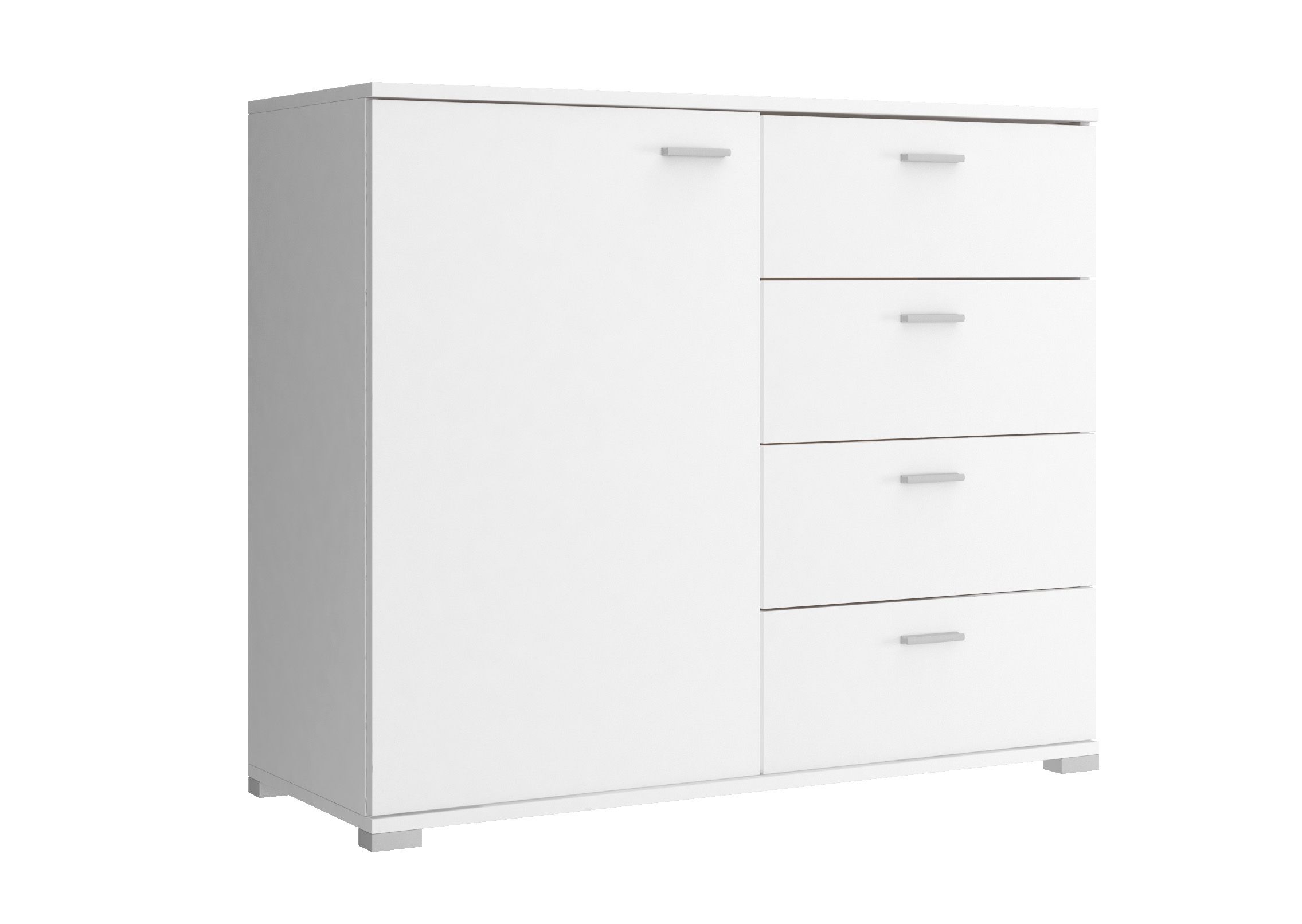 

Piaski Komoda wysoka 100x40x85 cm biały