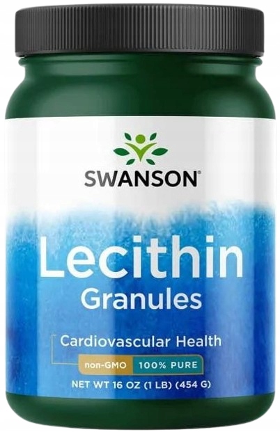 100% Lecytyna granulki 454g Swanson Wsparcie koncentracji Wsparcie wątroby