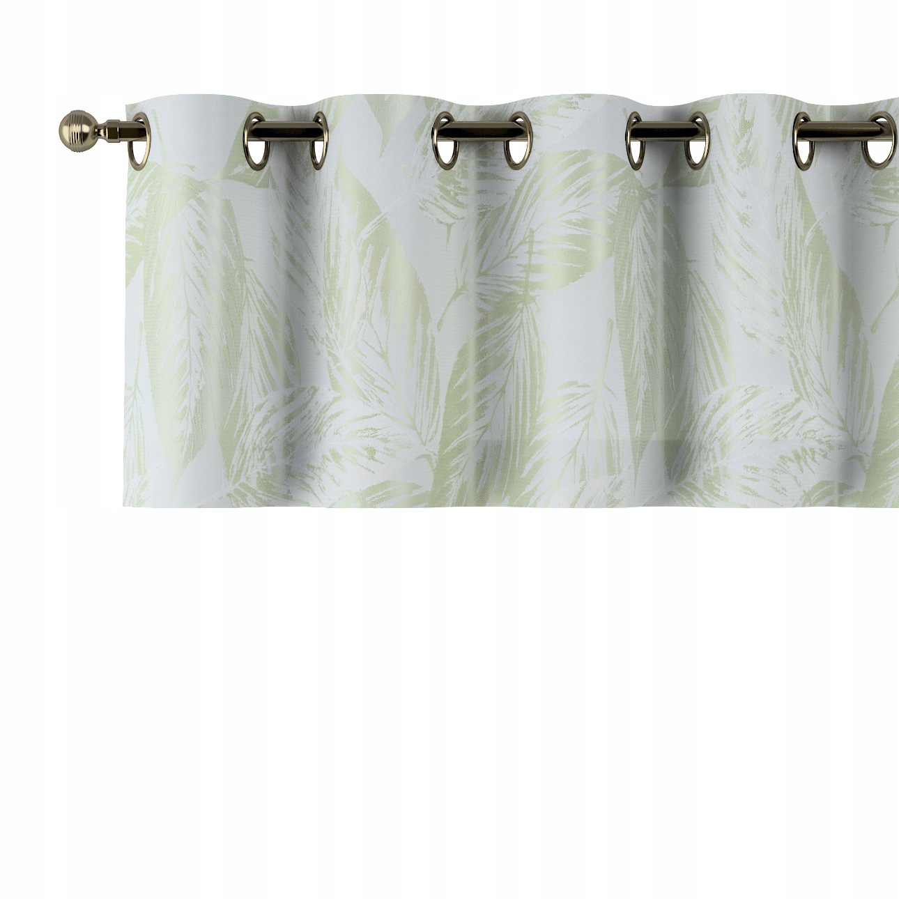 Lambrequin na kolieskach 390 x 40 cm zelený