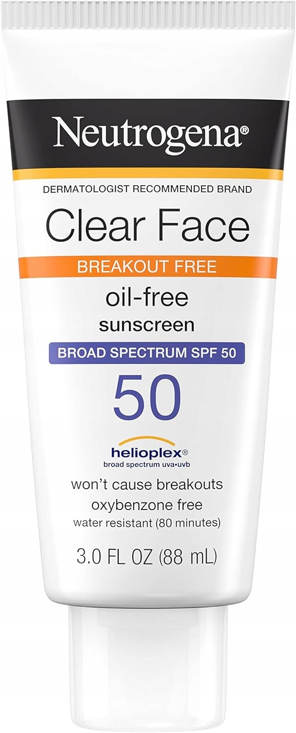 Clear Face SPF50 Lekki krem przeciwsłoneczny do cery trądzikowej