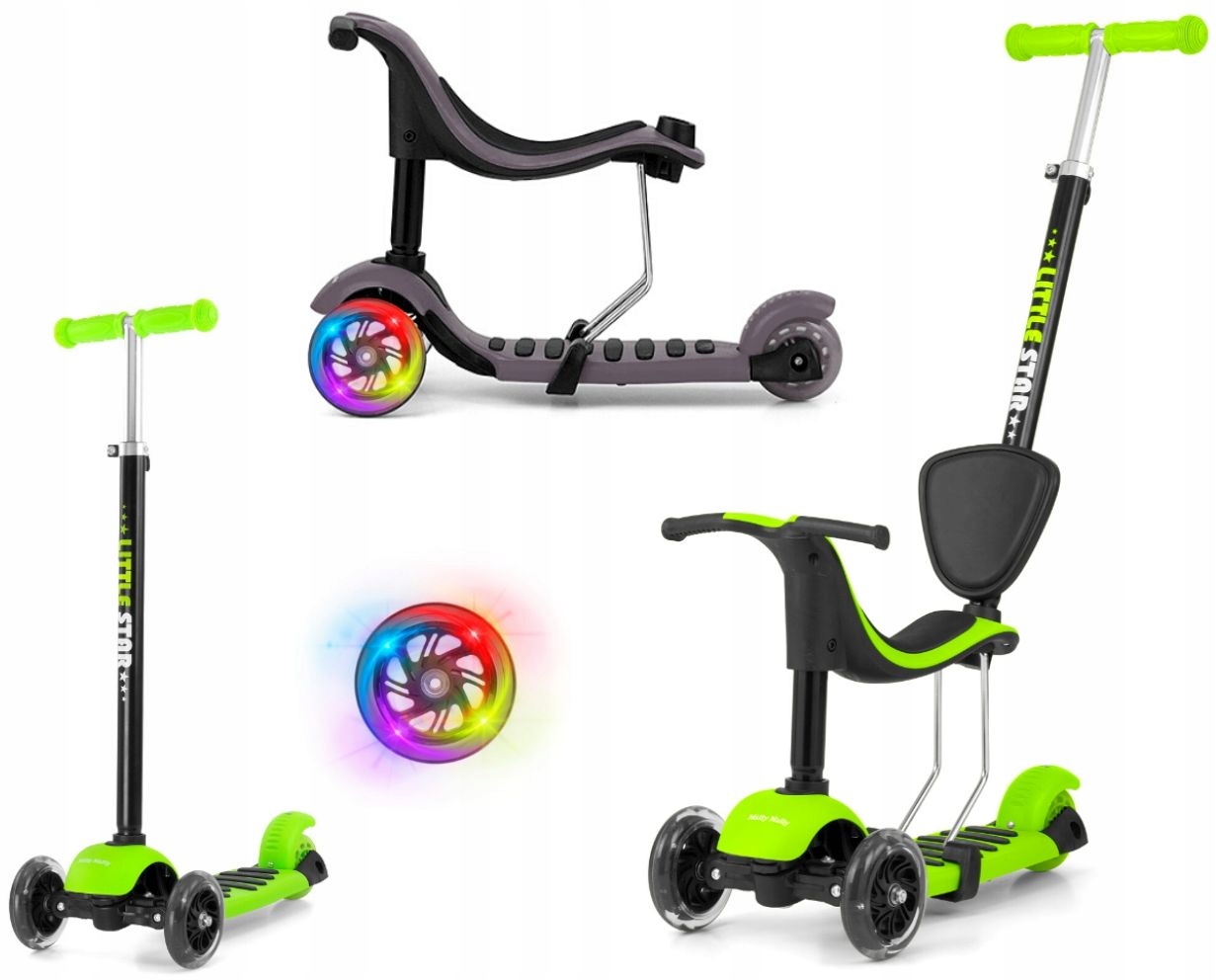 Scooter Little Star Street Hulajnoga 3 w 1