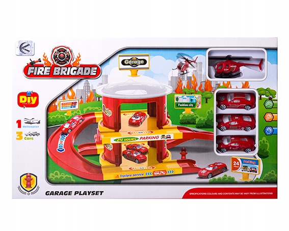 

Parking straż pożarna w zestawie z 3 autkami