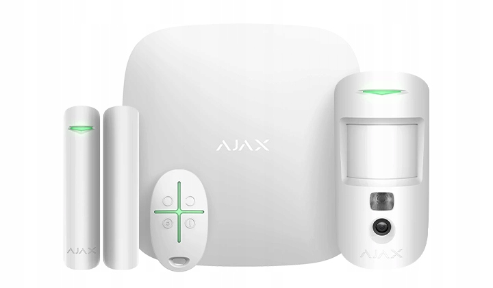 StarterKit Cam biely bezdrôtový zabezpečovací systém Ajax 38172.58.WH1