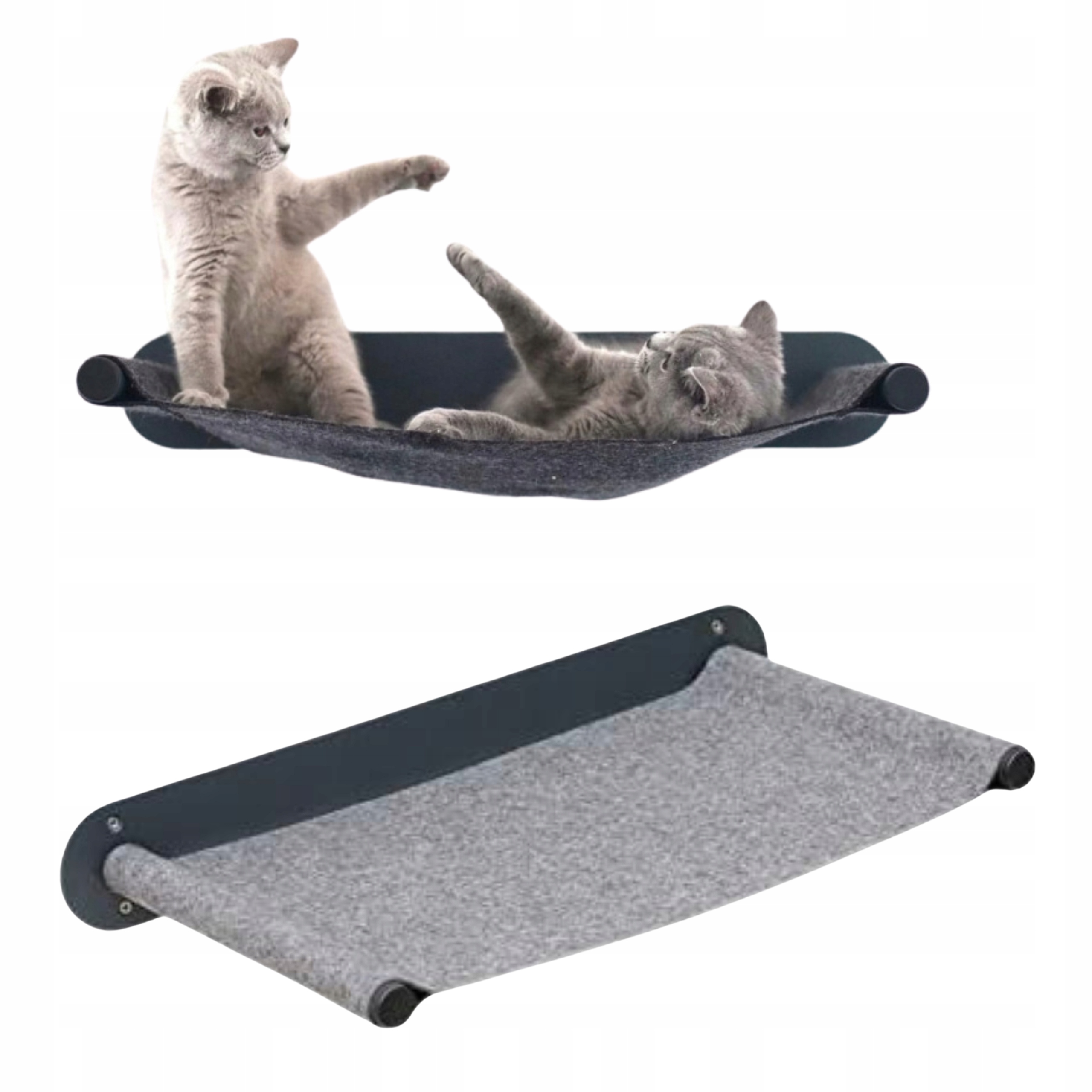 Levně Houpací síť Pelíšek Závěsná Pro Kočky na zeď Plst Přírodní Designová