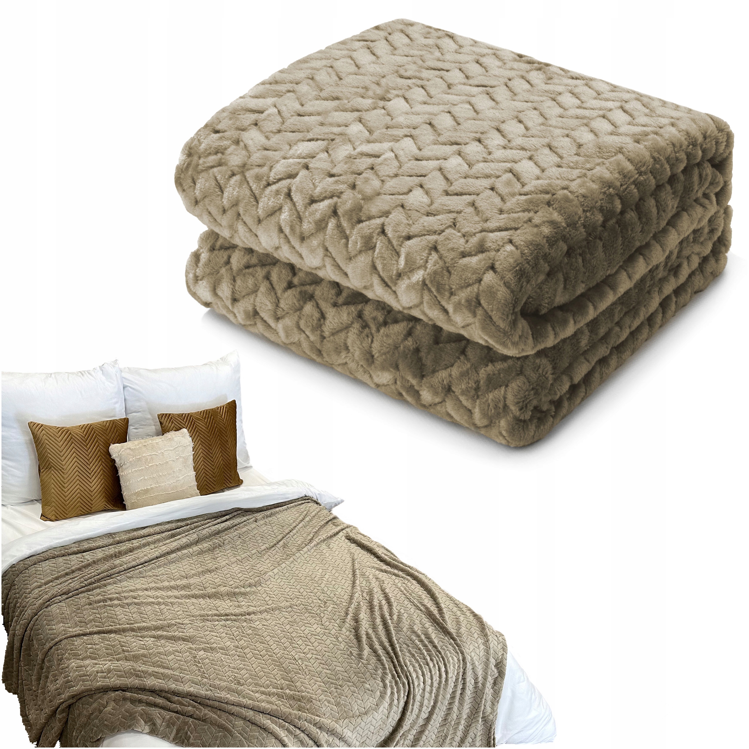 Deka na postel Silná, reliéfní z Mikrovlákna 160x200 Různé Barvy