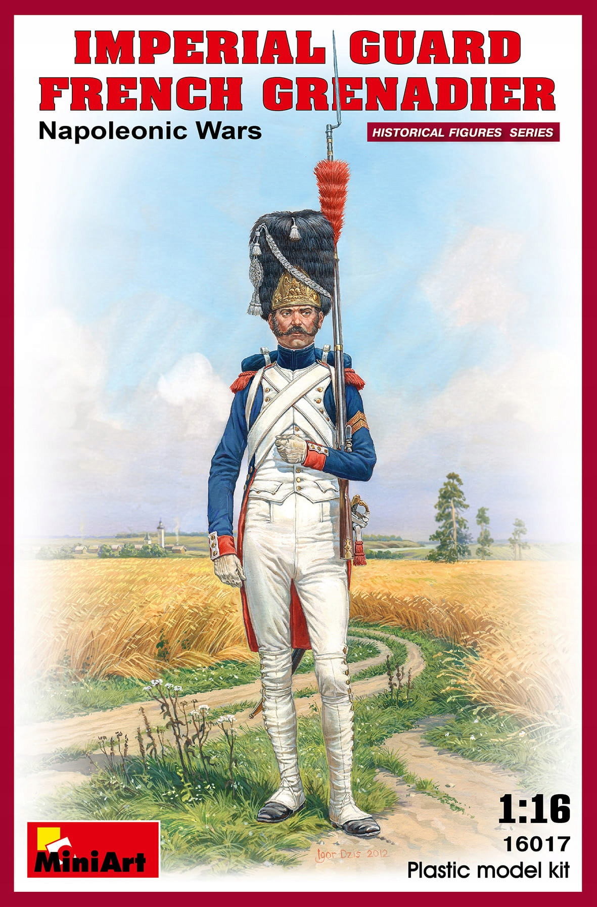 Imperial Guard French Grenadier. Napoleonic Wars 1:16 MiniArt 16017