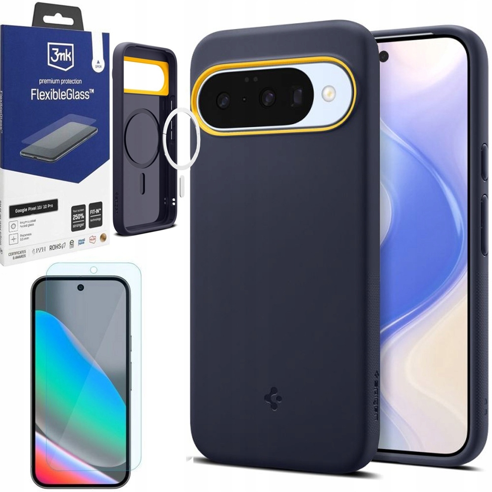 Pouzdro Spigen PixelSnap Sklo 3mk pro Google Pixel 10/10 Pro