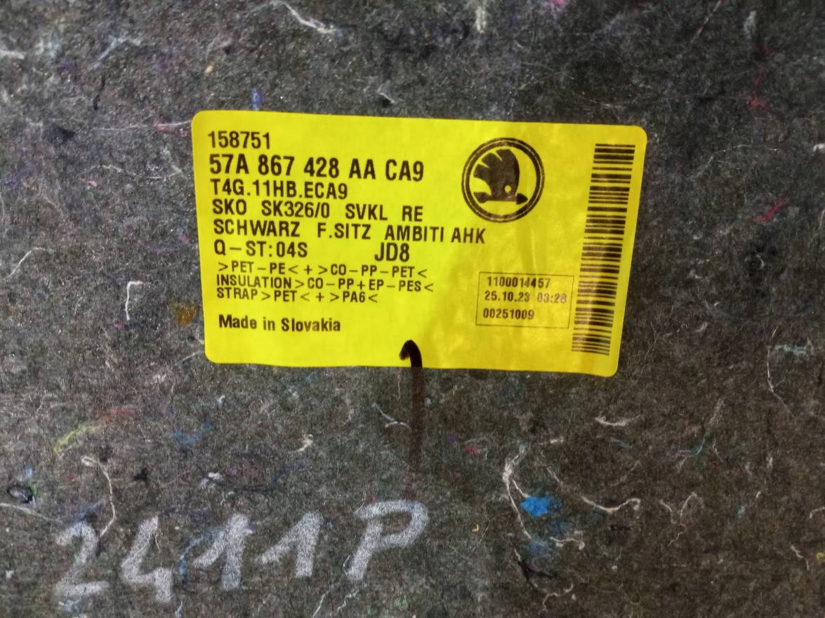 boot upholstery left right KOMPLET Skoda Karoq and (2017-)