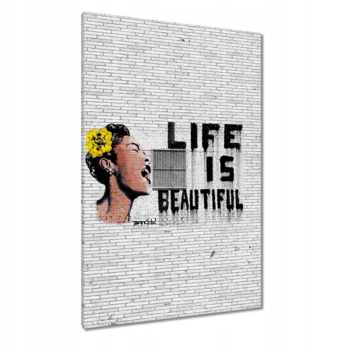 Obrazy 80x120 Banksy Life jsou krásné