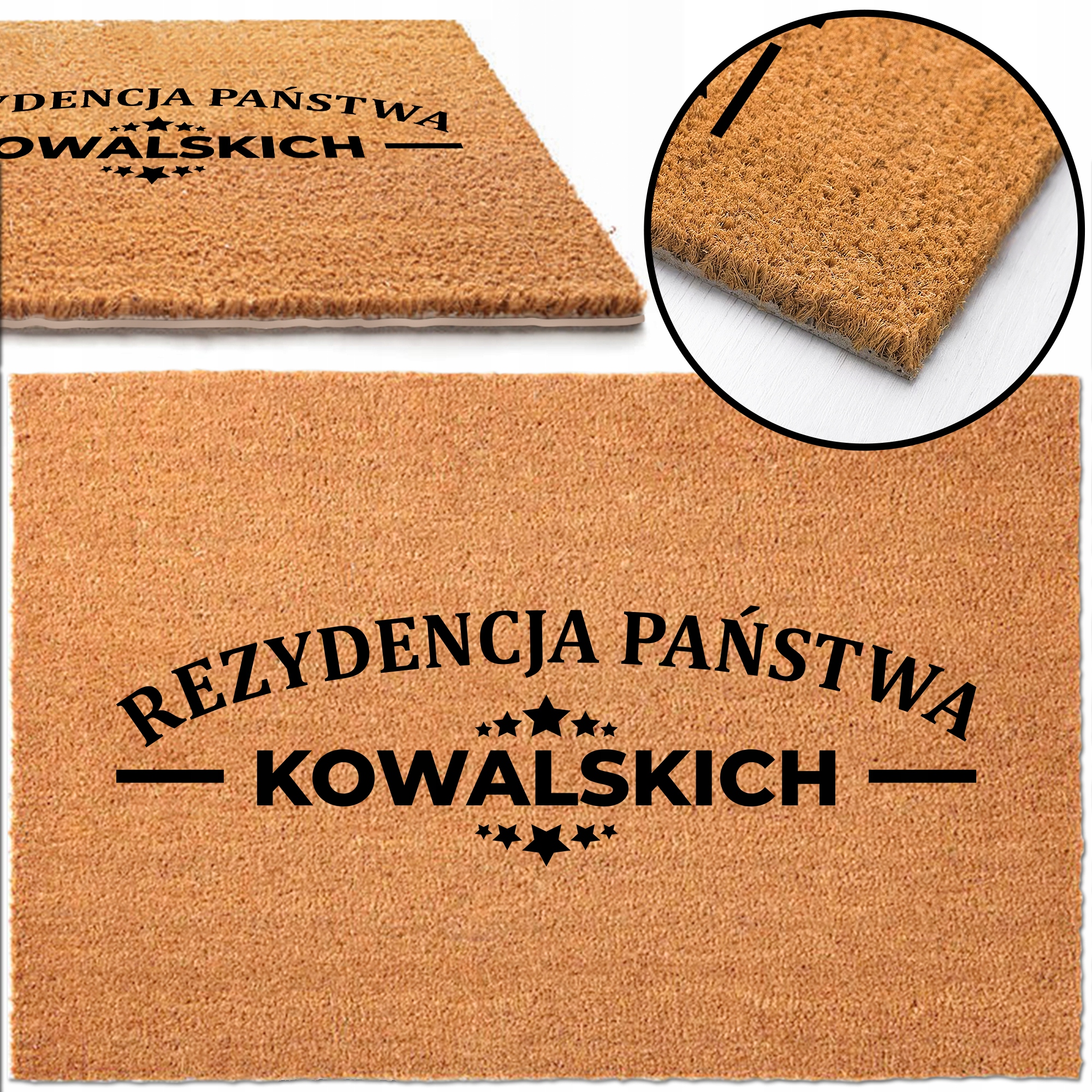 

Wycieraczka 40x60 Rezydencja Twoje Nazwisko