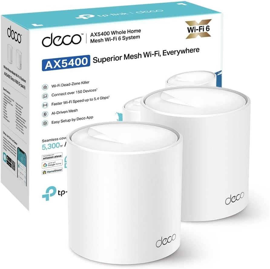 WiFi 6 Mesh AX5400 Mbps - TP-Link Deco X60(2-Pack) - Système WiFi