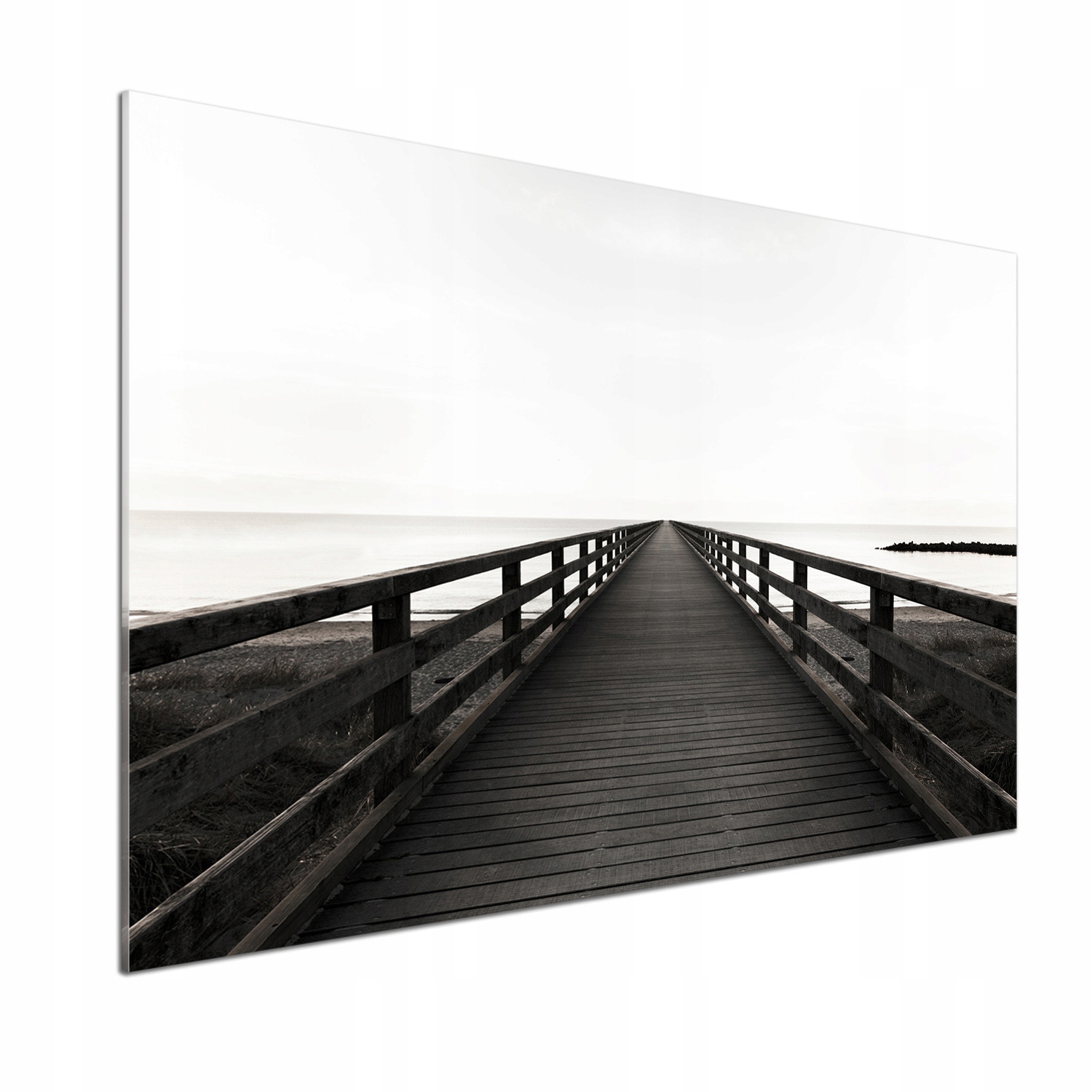 Panel do kuchyně Dřevěné molo 100 x 70 cm Lepidlo