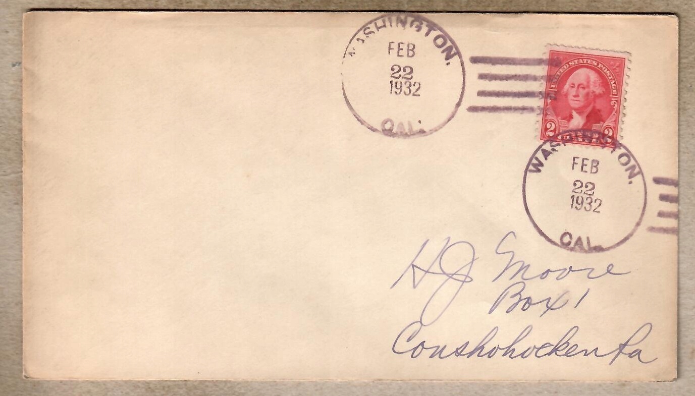 USA, 1932 r . koperta