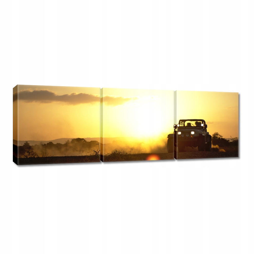 

Obrazy 60x20 Pustynia Terenówka