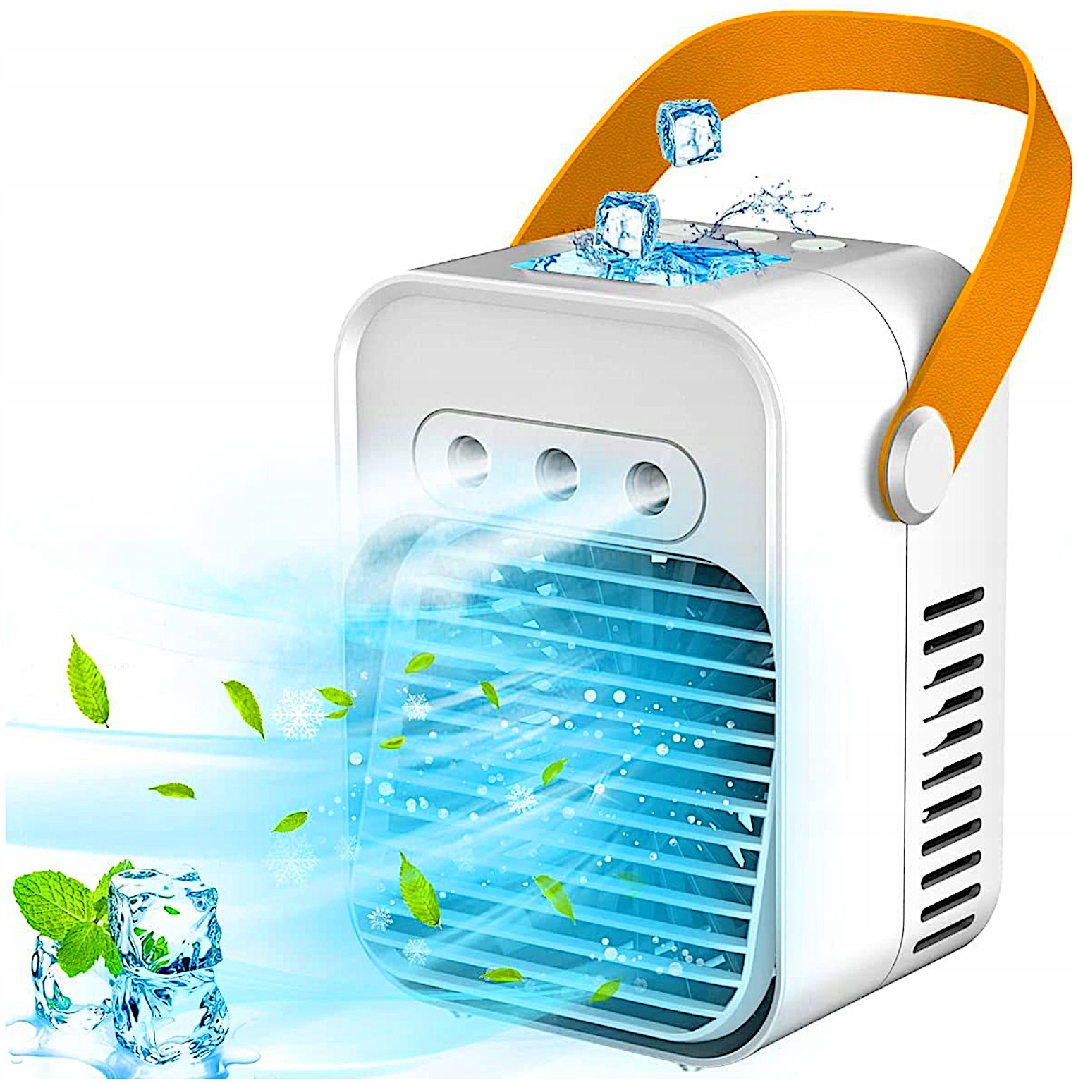 WIATRAK BIURKOWY WENTYLATOR KOLUMNOWY KLIMATYZATOR POKOJOWY MGIEŁKA WODA