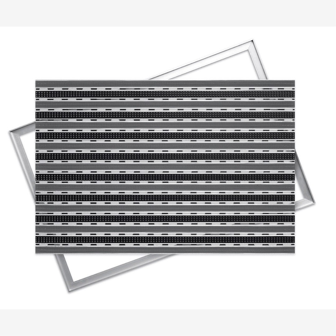 Polentex Aluminiowa Wycieraczka Szczotka Guma: 75x50, 17mm Z Ramką