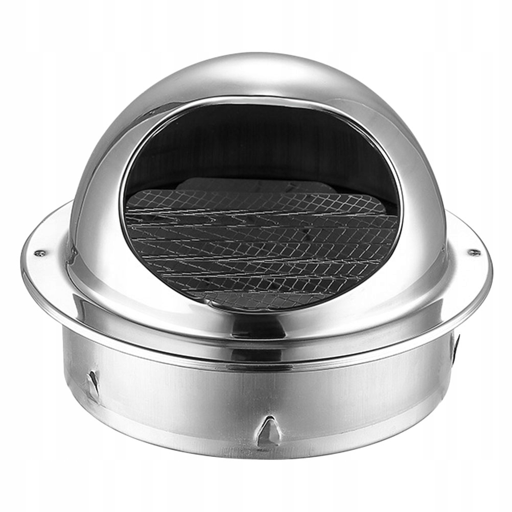 WYWIEWKA OKAPU ZE STALI NIERDZEWNEJ KLAPKA DO WENTYLACJI (SREBRNA)