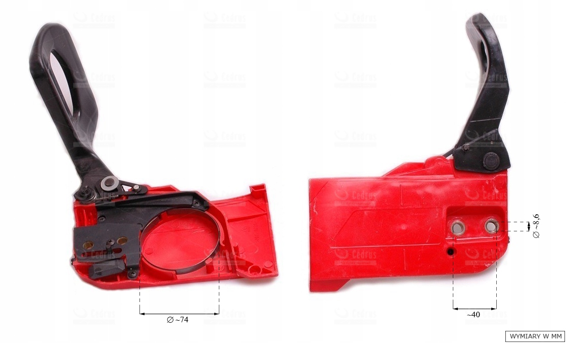 Hamulec NAC CS4500 CS5200 kpl z napinaczem pilarki