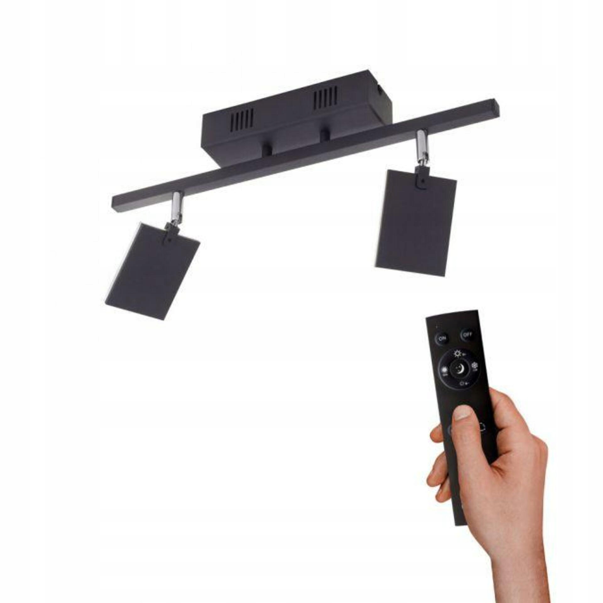 Paul Neuhaus Pure-mira Led stropné svietidlo čierne, diaľkové ovládanie, Cct, p